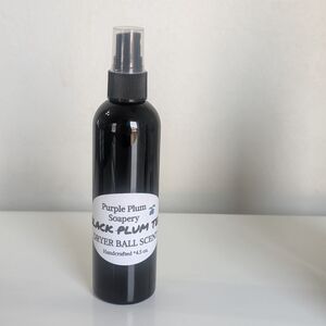 Black Plum Tea Dryer Ball Scent Spray - Purple Plum Soapery -4.5 oz